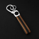Llavero de piel color Golden Black